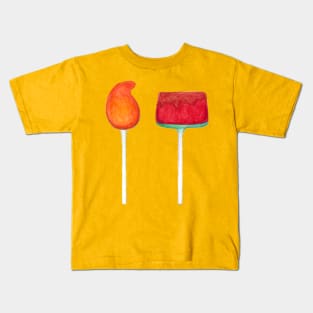 Fun watercolor Mexican Paletas Kids T-Shirt